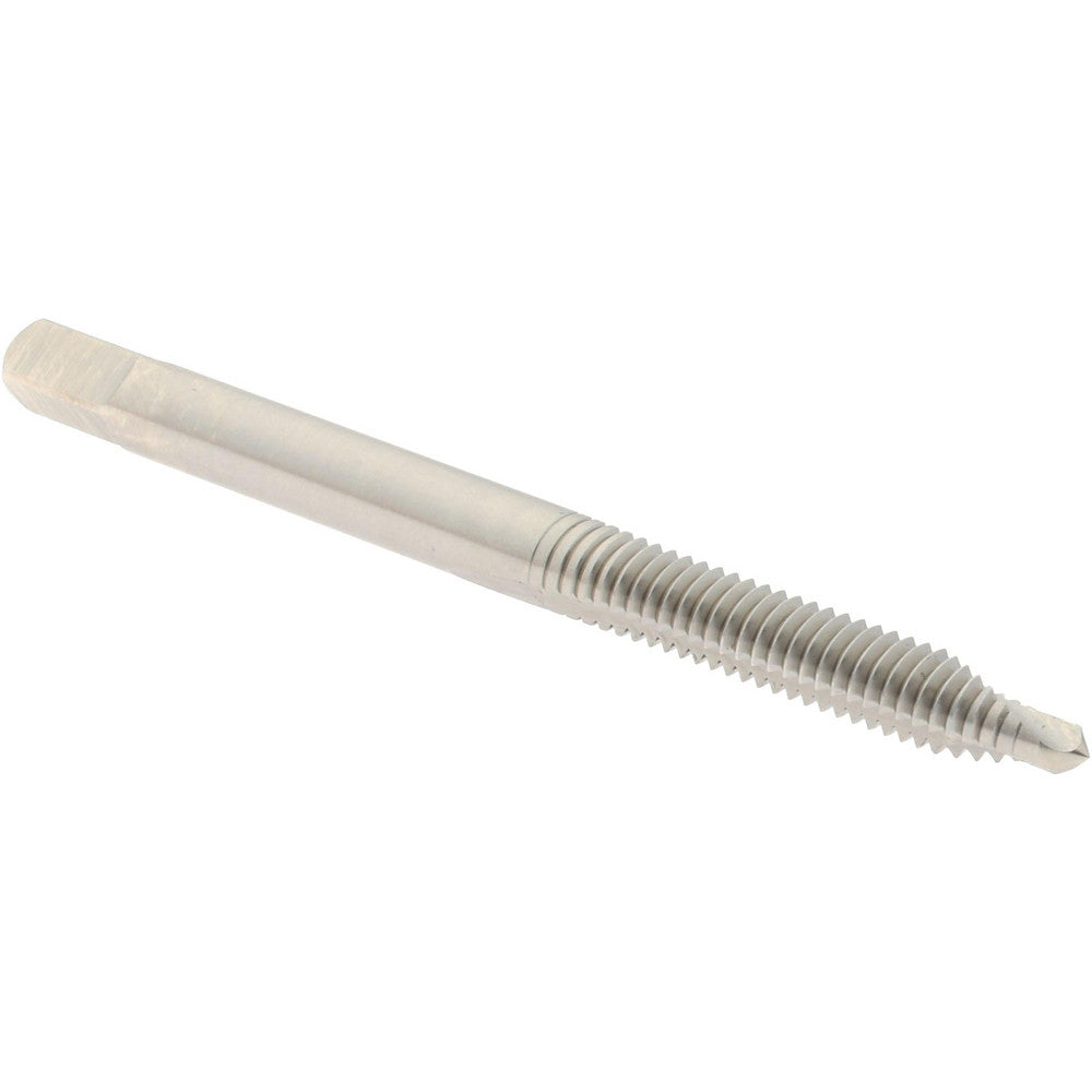 Hertel K017051AS Spiral Point Tap #8-32 UNC, 2 Flutes, Plug Chamfer, 2B Class of Fit, HSS, Bright/Uncoated Coated