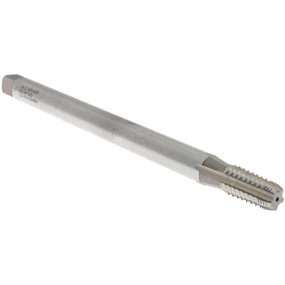 Hertel 015971AS Extension Pipe Tap 1/8-27 NPTF, 5 Flutes, High Speed Steel