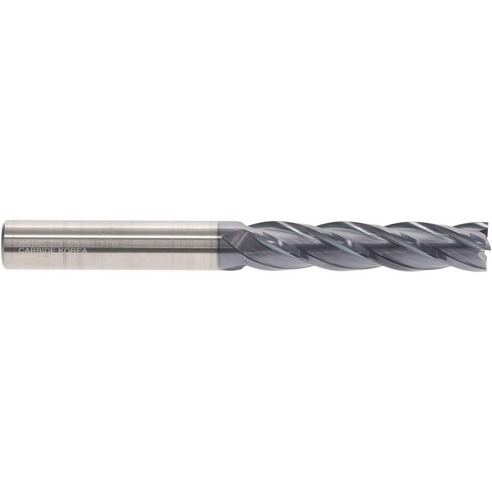 Hertel 59919498 Square End Mill 5/8" Dia, 3" LOC, 4 Flute, Solid Carbide