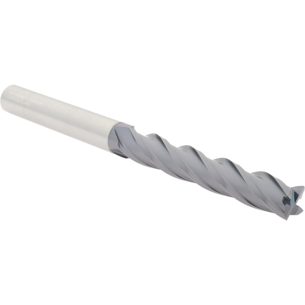 Hertel 59919571 Square End Mill 1/2" Dia, 3" LOC, 4 Flute, Solid Carbide