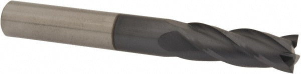 Hertel 59919761 Square End Mill 3/8" Dia, 1-1/8" LOC, 4 Flute, Solid Carbide