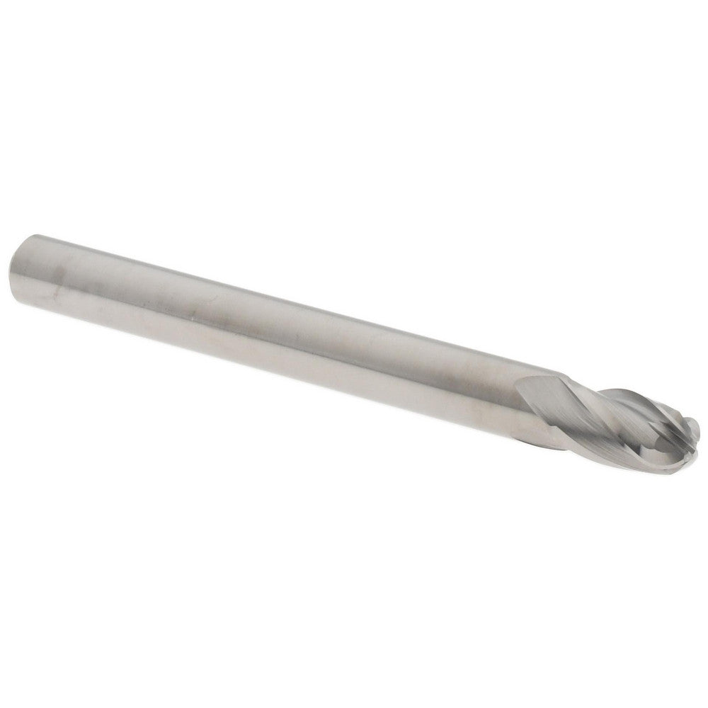 Hertel E599924520 Ball End Mill 3/16" Dia, 5/16" LOC, 4 Flute, Solid Carbide