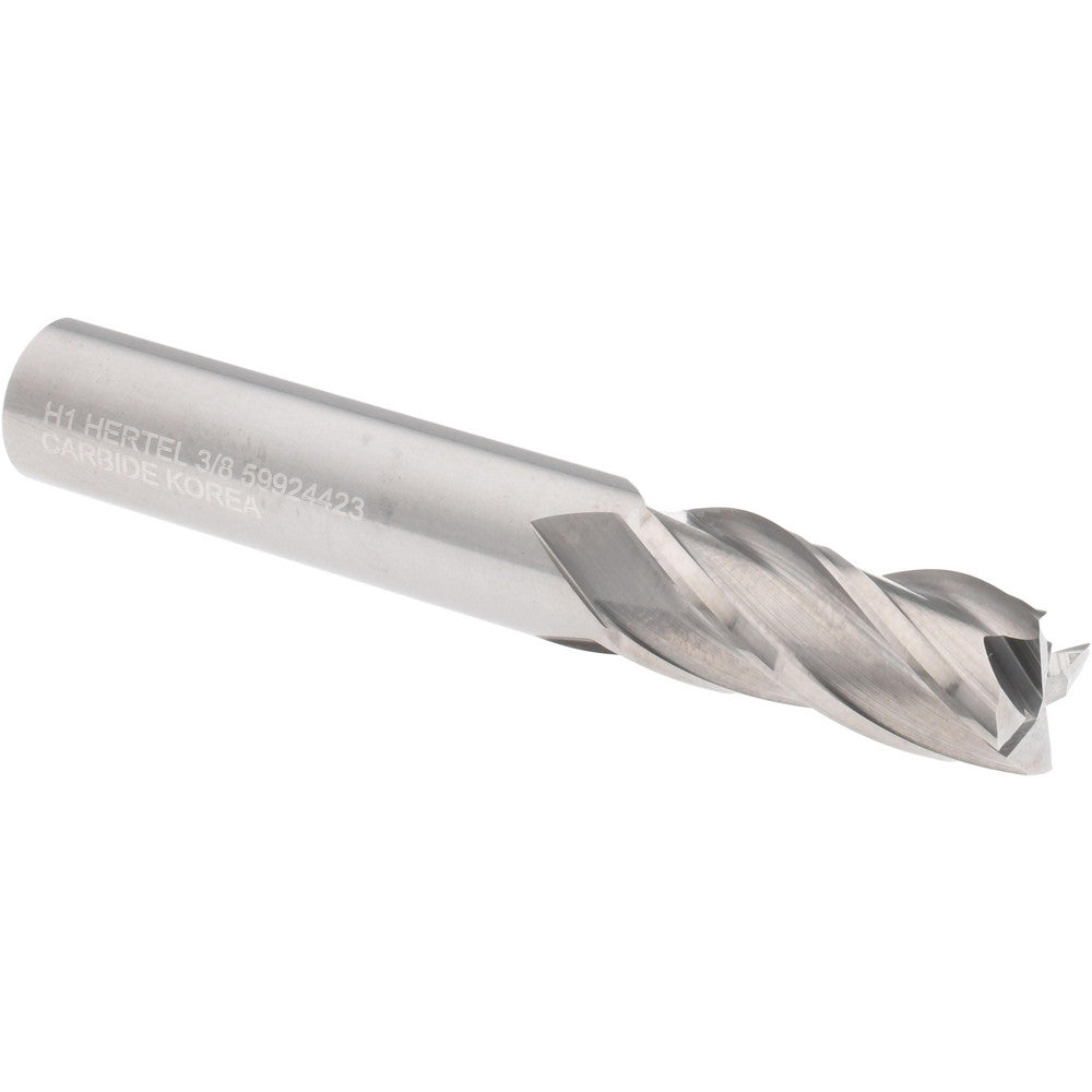 Hertel 59924423 Square End Mill 3/8" Dia, 7/8" LOC, 4 Flute, Solid Carbide
