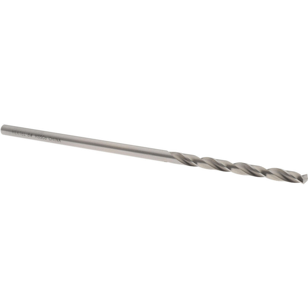 Hertel 906C 8 Aircraft Extension Drill Bit #8, 135 ° Point, Cobalt
