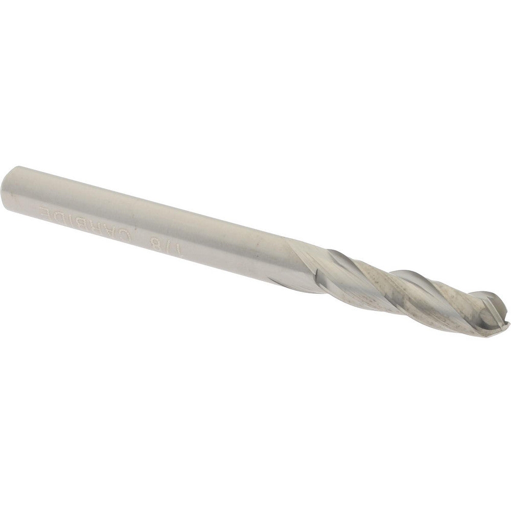 Hertel E599924730 Ball End Mill 1/8" Dia, 1/2" LOC, 3 Flute, Solid Carbide