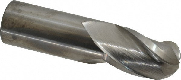 Hertel E599924743 Ball End Mill 1" Dia, 1-1/2" LOC, 3 Flute, Solid Carbide