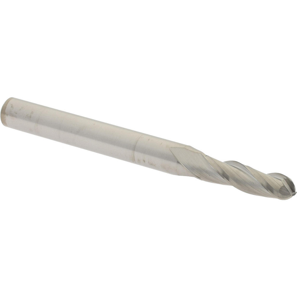 Hertel E599924731 Ball End Mill 5/32" Dia, 9/16" LOC, 3 Flute, Solid Carbide