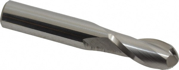 Hertel E5249028 Ball End Mill 7/16" Dia, 1" LOC, 2 Flute, Solid Carbide