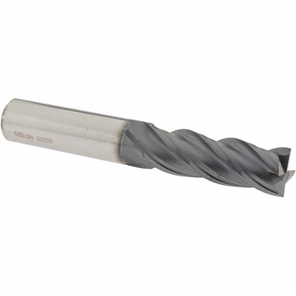 OSG VG441-7503 Square End Mill 3/4'' Dia, 2-1/4'' LOC, 3/4'' Shank Dia, 5'' OAL, 4 Flutes, Solid Carbide