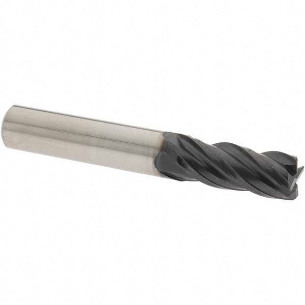 OSG VG434-3751 Corner Radius End Mill 3/8" Dia, 7/8" LOC, 0.03" Radius, 4 Flutes, Solid Carbide