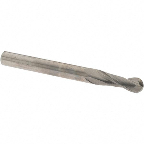 OSG 20100300 Ball End Mill 1/4" Dia, 3/4" LOC, 2 Flute, Solid Carbide