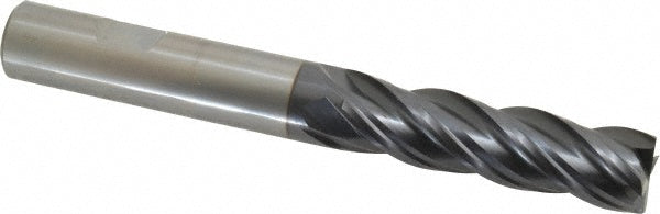OSG VG441-6253 Square End Mill 5/8'' Dia, 2-1/4'' LOC, 5/8'' Shank Dia, 5'' OAL, 4 Flutes, Solid Carbide