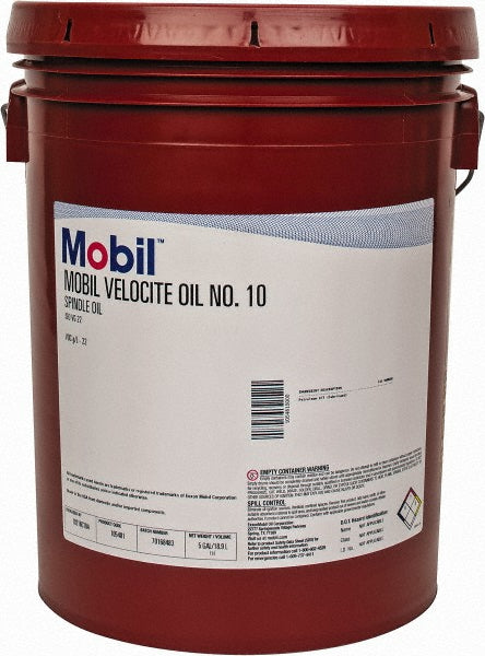Mobil 105481 Spindle Machine Oil ISO 22, 5 gal, Pail
