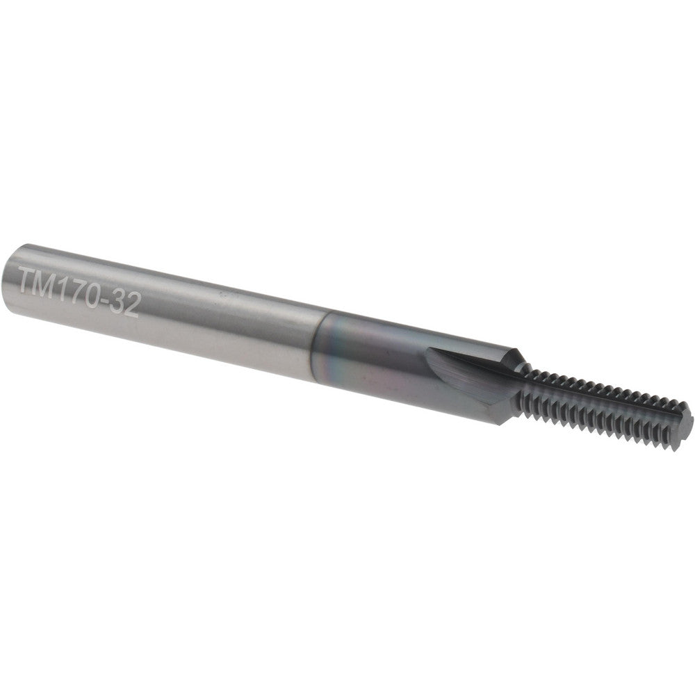 Scientific Cutting Tools, Inc. TM170-32A Straight Flute Thread Mill 1/4-32, Internal, 3 Flutes, 1/4" Shank Dia, Solid Carbide