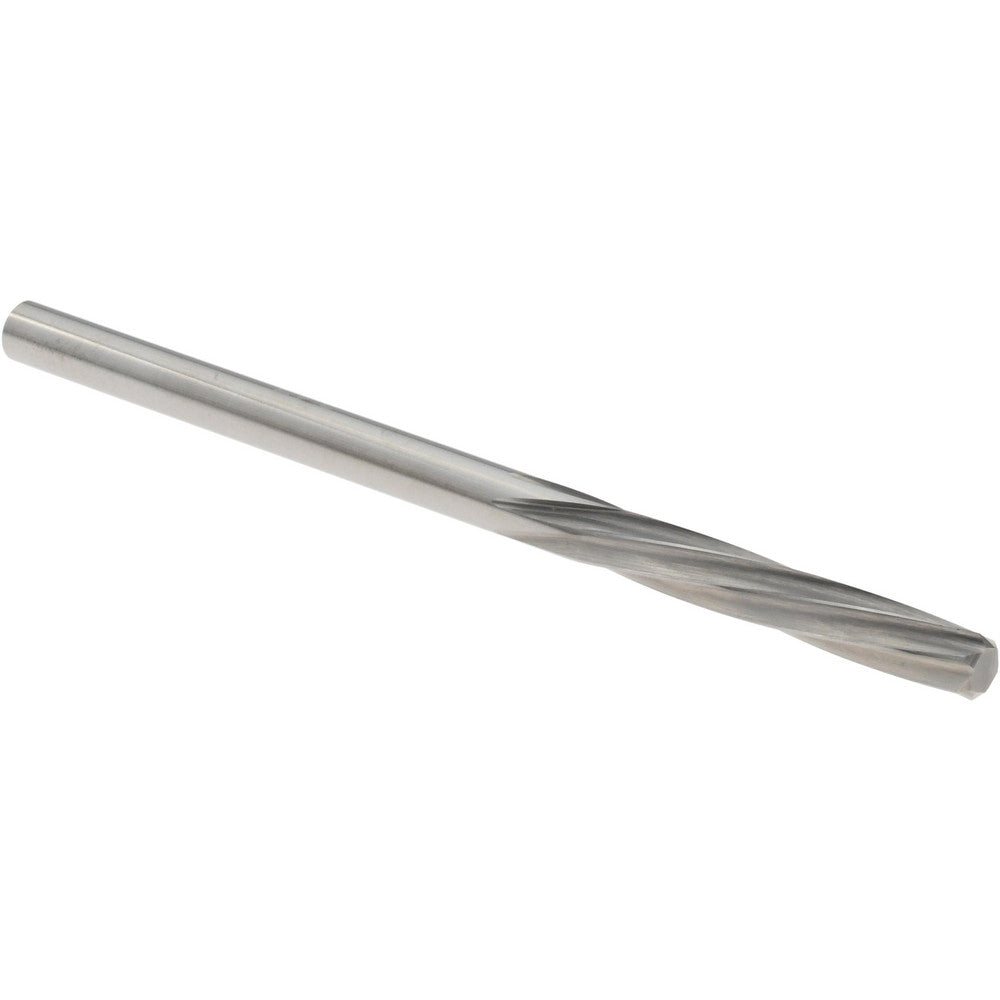 Magafor 88860003170 Chucking Reamer 3.17 mm Dia, 2-1/4" OAL, 19/32" Flute Length, Spiral Flute, Straight-Cylindrical Shank, Solid Carbide