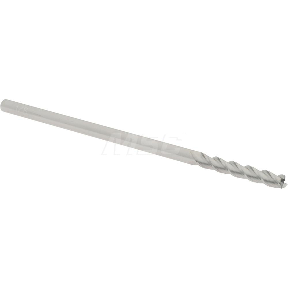 Accupro 60056769 Square End Mill 1/8'' Dia, 3/4'' LOC, 1/8'' Shank Dia, 3'' OAL, 3 Flutes, Solid Carbide
