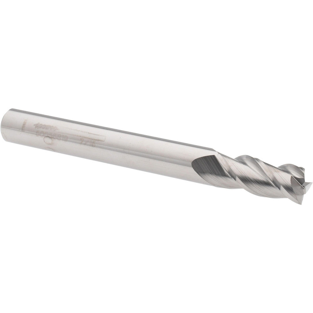 Accupro 60056819 Square End Mill 7/16'' Dia, 1'' LOC, 7/16'' Shank Dia, 4'' OAL, 3 Flutes, Solid Carbide