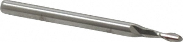 Kyocera SGS Precision Tools 00729 Ball End Mill 0.08" Dia, 0.12" LOC, 2 Flute, Solid Carbide