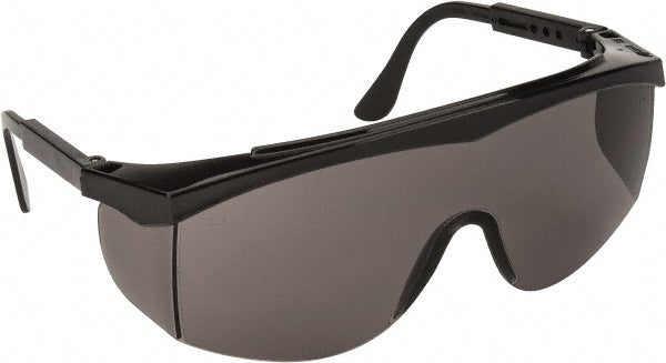 MCR Safety SS112 Safety Glasses Scratch-Resistant, Polycarbonate, Gray Lenses, Half-Framed