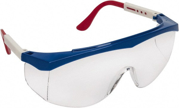 MCR Safety SS130 Safety Glasses Scratch-Resistant, Polycarbonate, Clear Lenses, Half-Framed