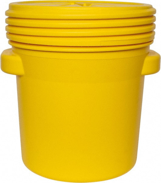 Eagle 1650 20 Gallon Closure Capacity, Screw On Closure, Yellow Lab Pack
