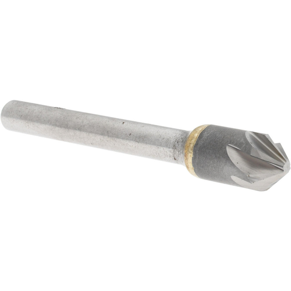 MADE IN USA-COUNTERSINKS C6NC-3/8-82 Countersink 3/8" Head Dia, 82.00 deg Included Angle, 6 Flute, Solid Carbide, Right Hand Cut