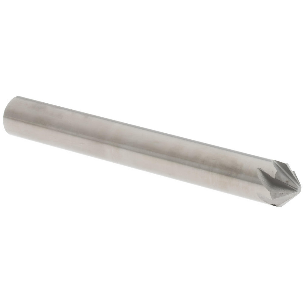 MADE IN USA-COUNTERSINKS C6NC-1/4-90 Countersink 1/4" Head Dia, 90.00 deg Included Angle, 6 Flute, Solid Carbide, Right Hand Cut