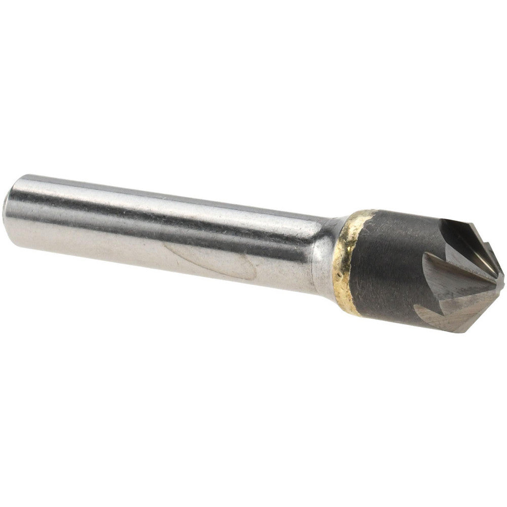 MADE IN USA-COUNTERSINKS C6NC-1/2-100 Countersink 1/2" Head Dia, 100.00 deg Included Angle, 6 Flute, Solid Carbide, Right Hand Cut
