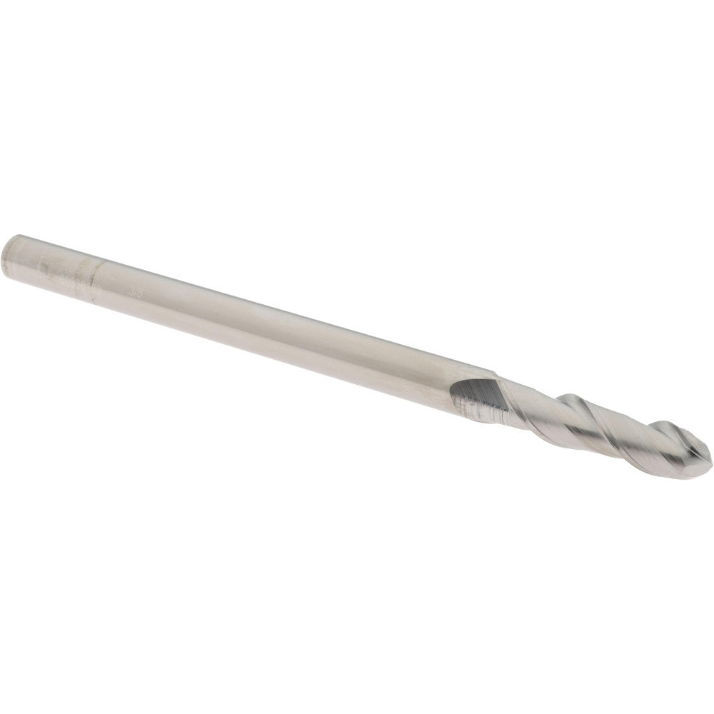 Accupro 60338183 Ball End Mill 0.375" Dia, 1.5" LOC, 2 Flute, Solid Carbide