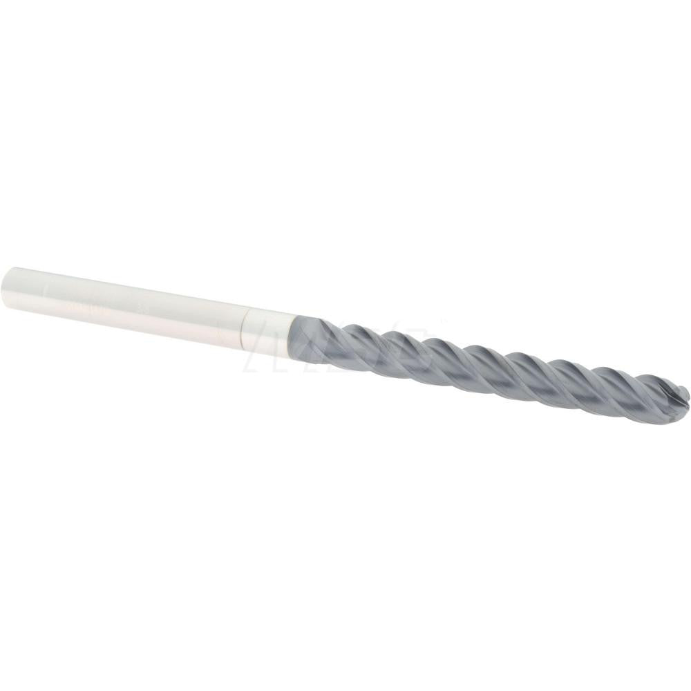 Accupro 60339470 Ball End Mill 0.375" Dia, 3" LOC, 4 Flute, Solid Carbide