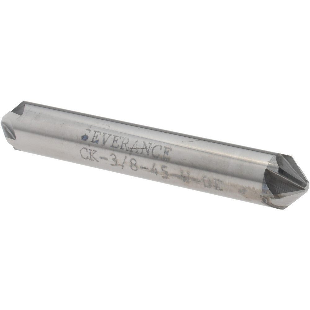 Severance Tool Ind. 02854 Countersink 3/8" Head Dia, 90.00 deg Included Angle, 6 Flute, Solid Carbide, Right Hand Cut