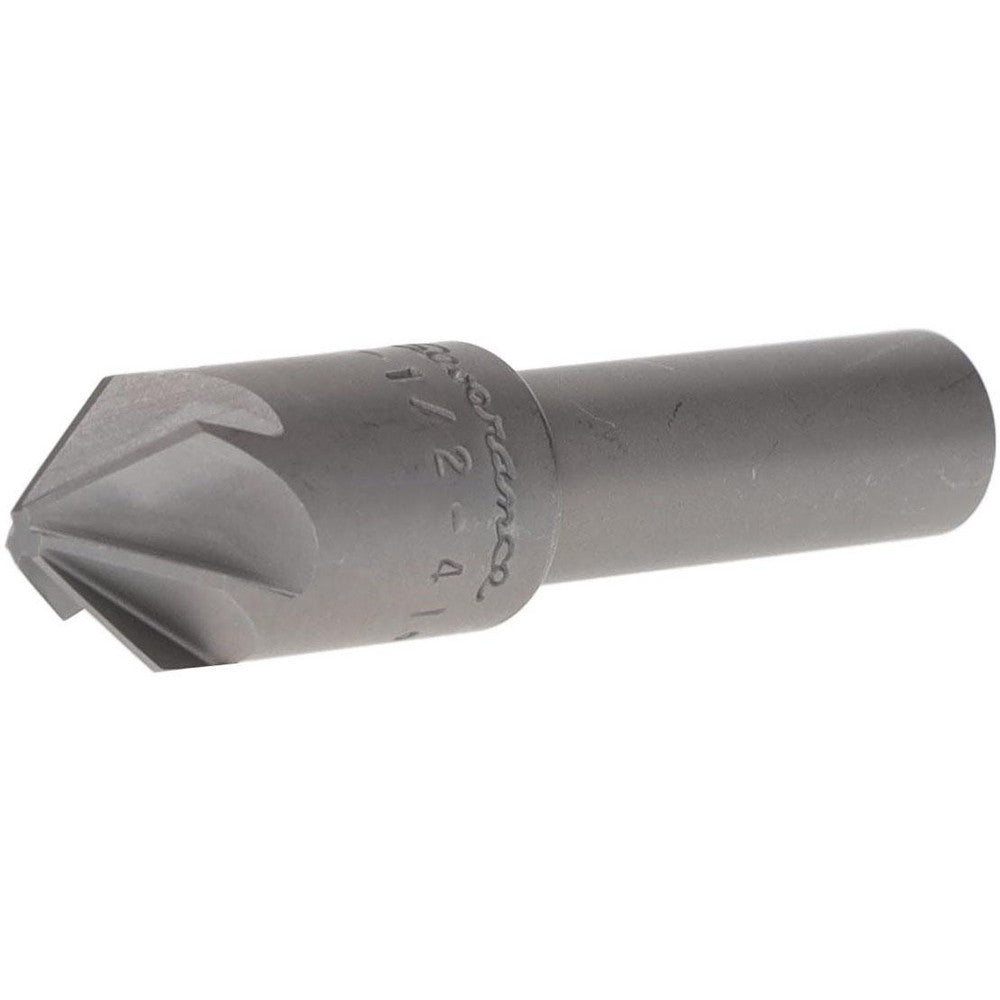 Severance Tool Ind. 02395 Countersink 1/2" Head Dia, 82.00 deg Included Angle, 6 Flute, High-Speed Steel, Right Hand Cut