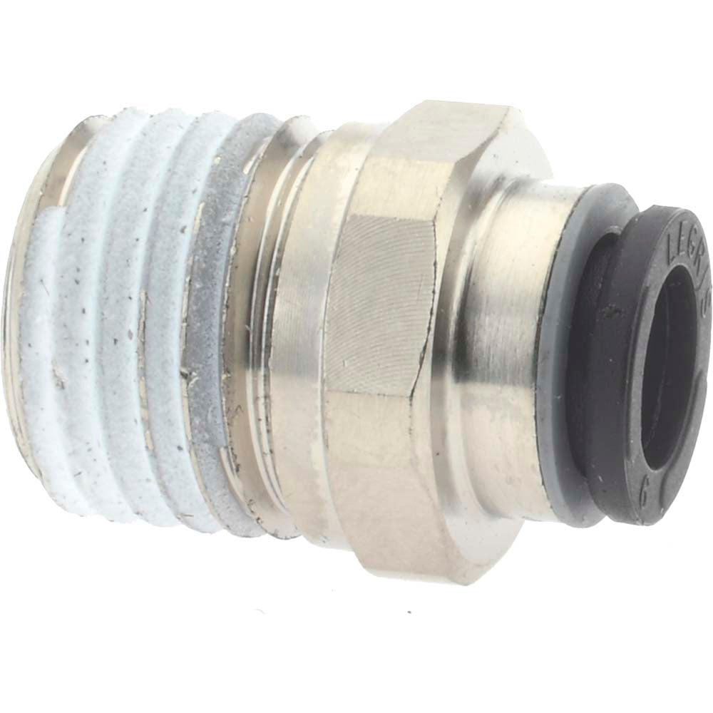 Legris 3175 06 14 Push-To-Connect Tube to Male & Tube to Male NPT Tube Fitting Male Connector, 1/4" Thread