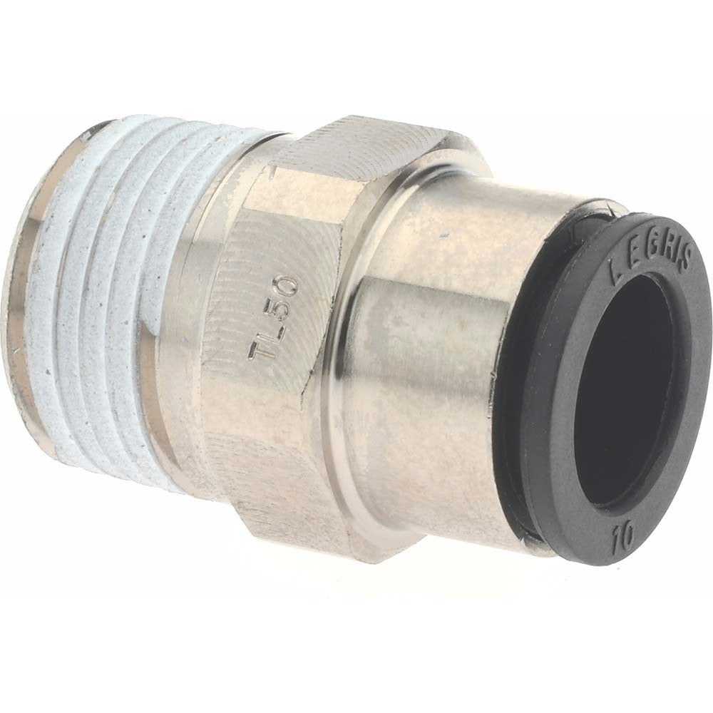 Legris 3175 10 18 Push-To-Connect Tube to Male & Tube to Male NPT Tube Fitting Male Connector, 3/8" Thread