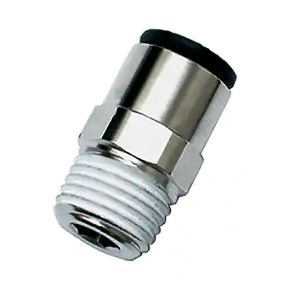 Legris 3175 60 17 Push-To-Connect Tube to Male & Tube to Male BSPT Tube Fitting Male Connector, 3/8" Thread, 3/8" OD