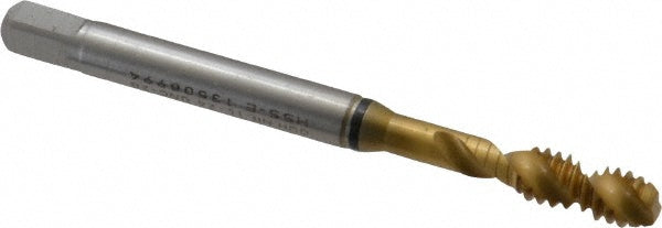 Guhring 9039340048260 Spiral Flute Tap #10-24, UNC, 2 Flute, Modified Bottoming, 2B Class of Fit, Cobalt, TiN Finish