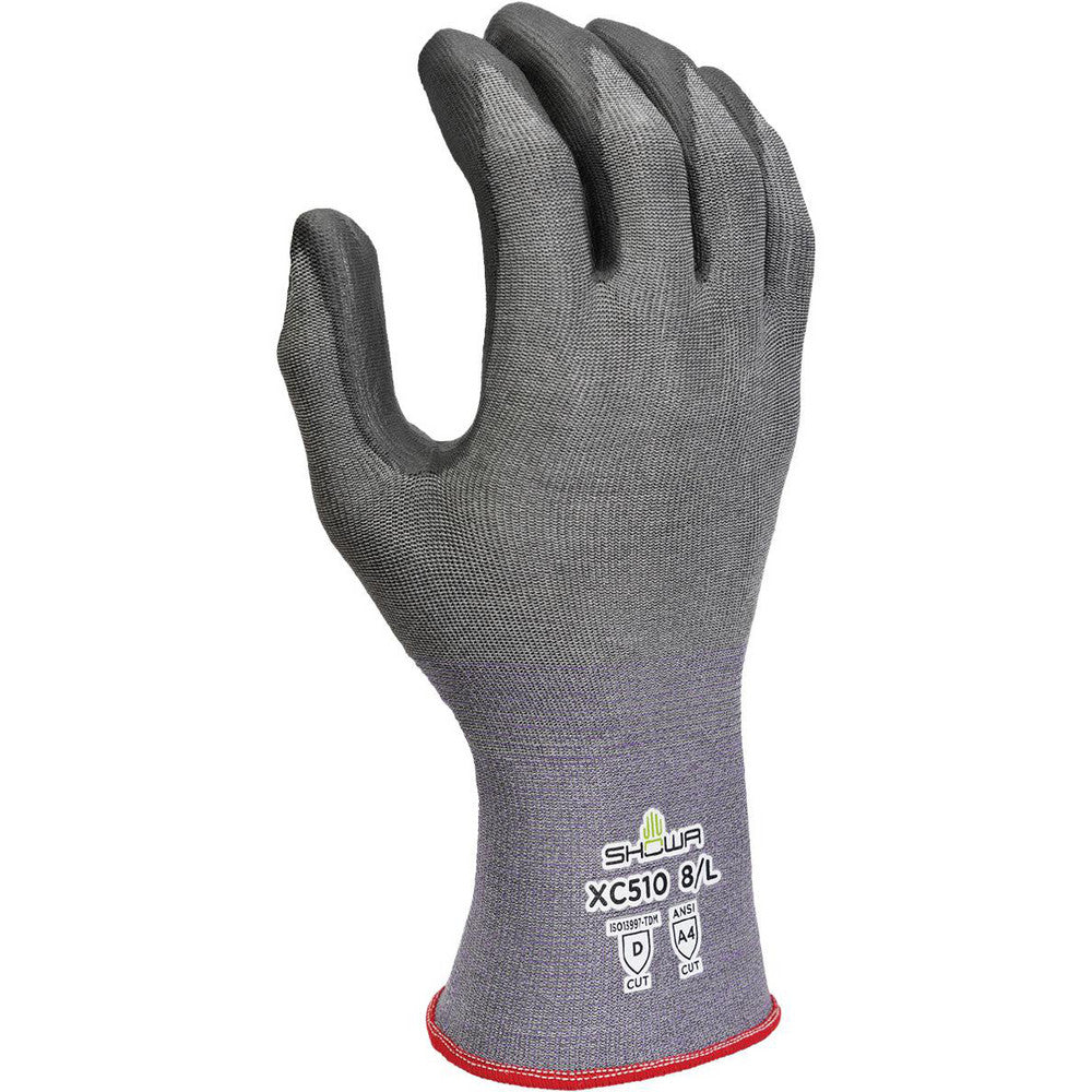 SHOWA XC510M-07 Cut & Puncture Resistant Gloves Style Knit Coating Material Polyurethane Coating Coverage Palm & Fingertips Glove Type Cut & Abrasion-Resistant ANSI/ISEA Cut Resistance Level A4 Primary Material HPPE