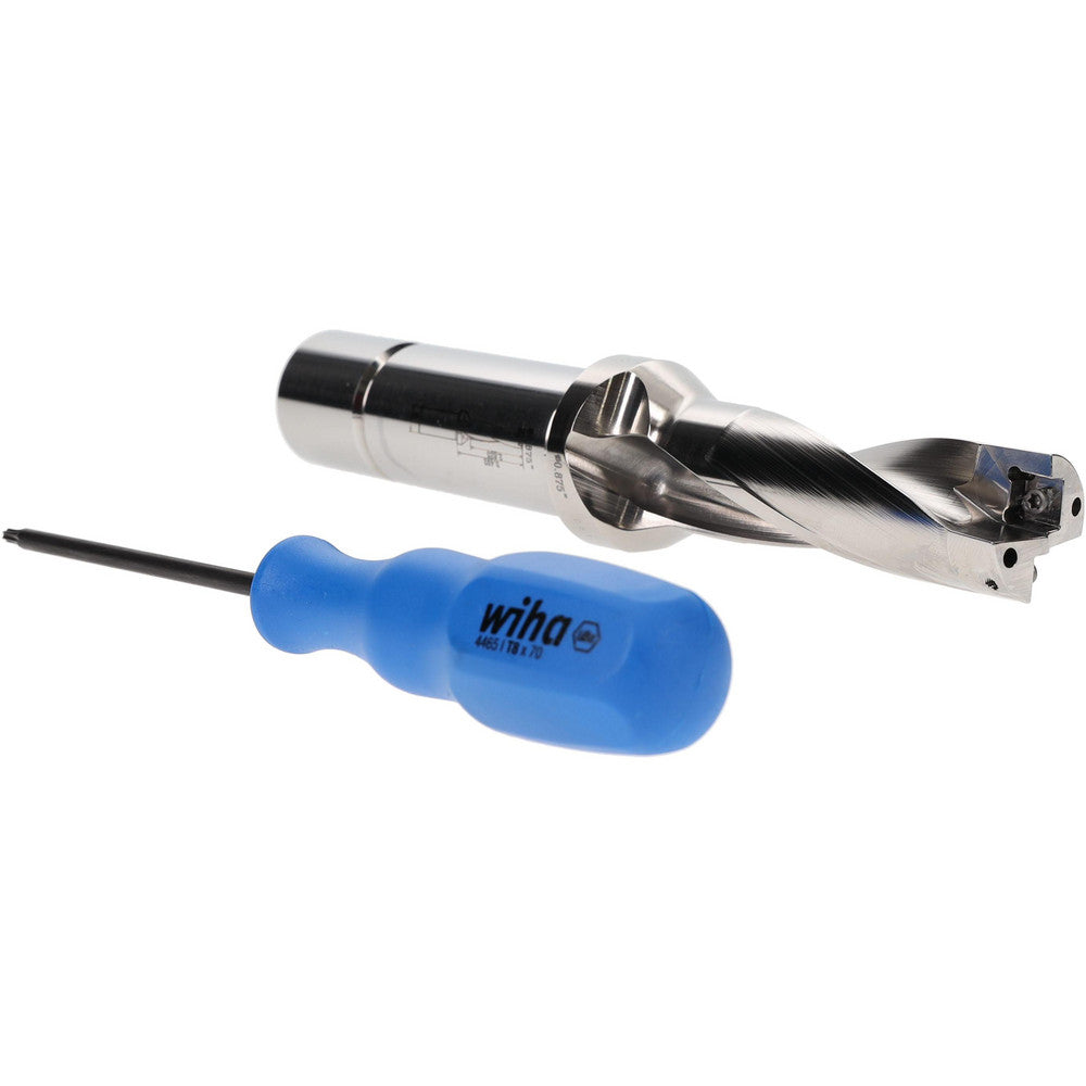 Iscar 3201399 Indexable Insert Drill DR0875-2625-100-07-3D, 7/8" Max Dia, 3xD, 1" Shank Dia