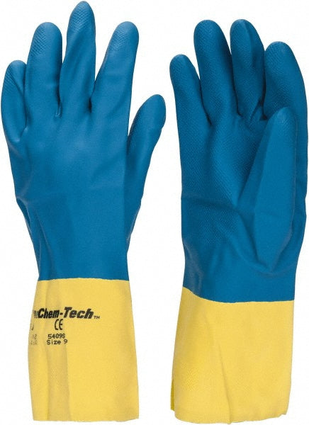 MCR Safety 5409S Chemical Resistant Gloves Memphis® Size Large, 28.00 mil, Latex & Neoprene, Supported