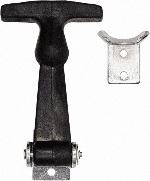 Buyers Products WJ201A Hood Door Latch 4-7/8" OAL, 3.27" OAW, 1-1/2" OAH, Rubber, Plain Finish