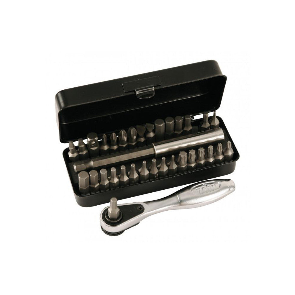 Wiha 74996 Screwdriver Insert Bit Set Hex Phillips, Slotted, Square & Torx