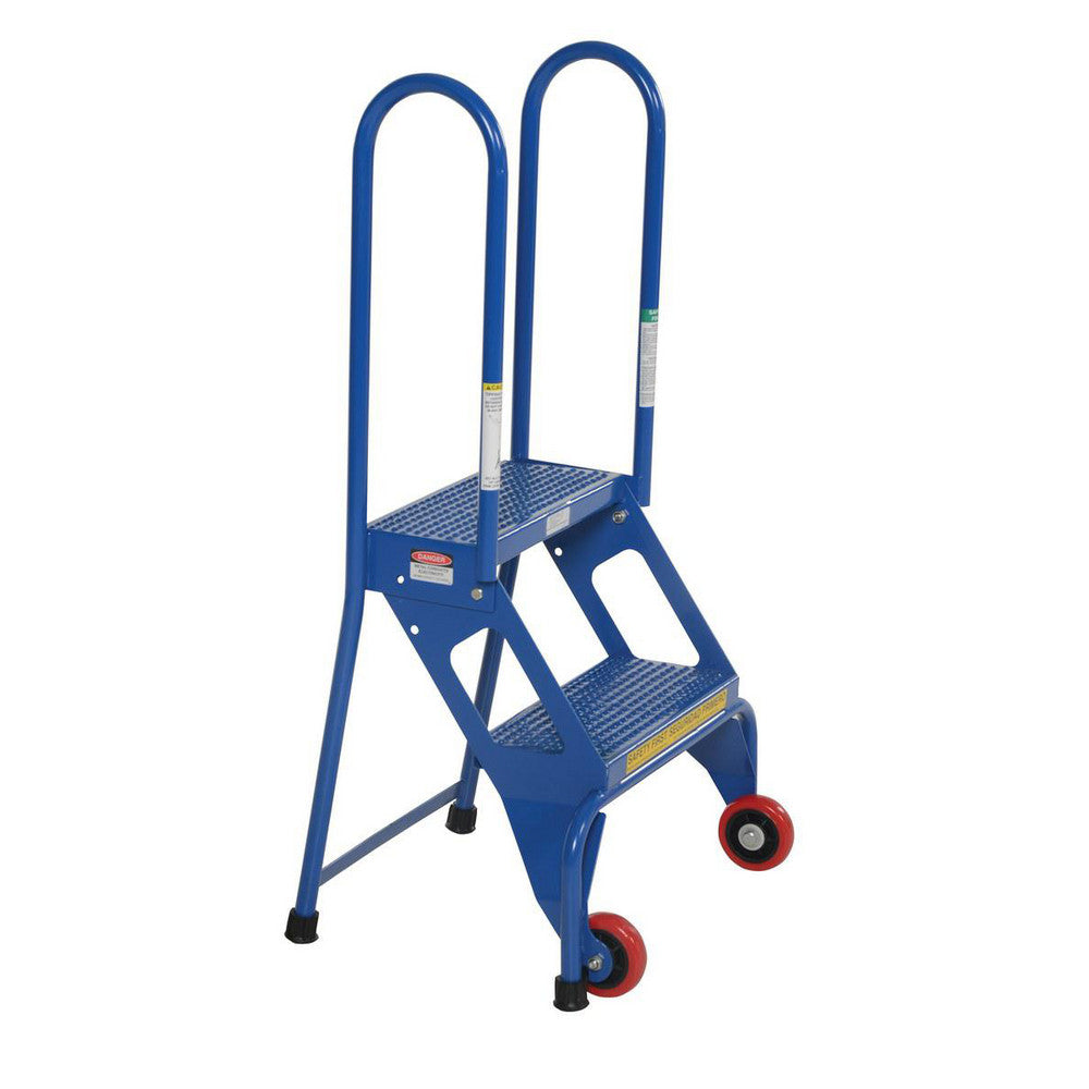 Vestil FLAD-2 Carbon Steel Rolling Ladder Type 1A, 2 Step