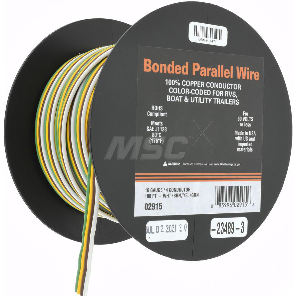 EastPenn -23489-3 16 AWG, 4 Strand, 100' OAL, Hook Up Wire