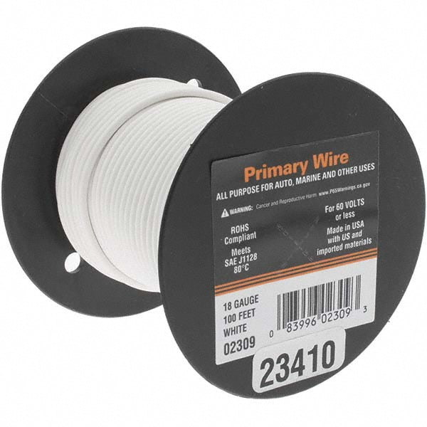 EastPenn 23410 18 AWG Automotive Plastic Insulated, Single Conductor Wire