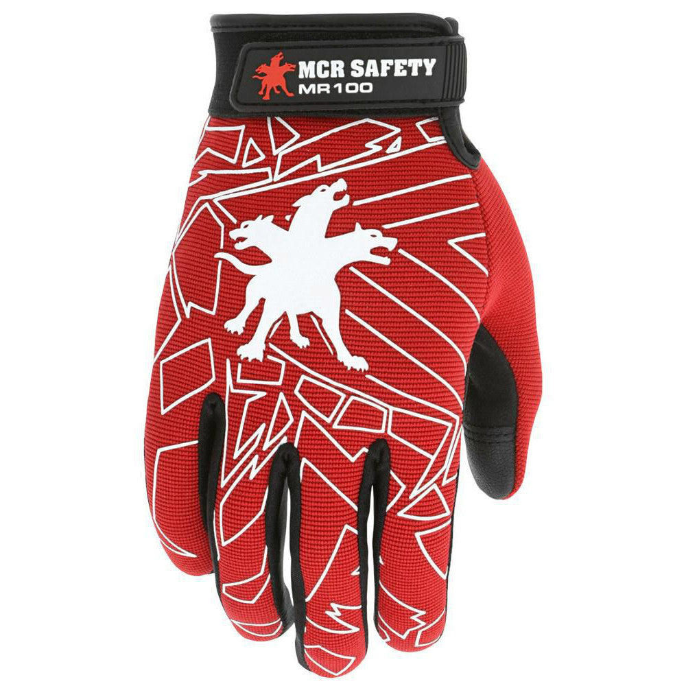 MCR Safety MR100M Work Gloves Memphis® MR100, Size Medium, Synthetic Leather Lined, Synthetic Leather, Mechanic's & Lifting