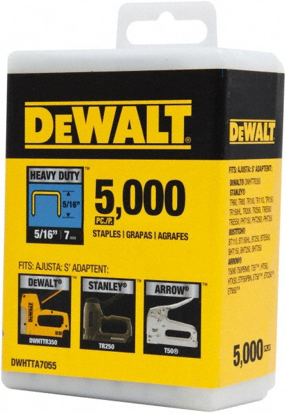 DeWALT DWHTTA7055 Steel Heavy-Duty Staple 5/16" Leg Length