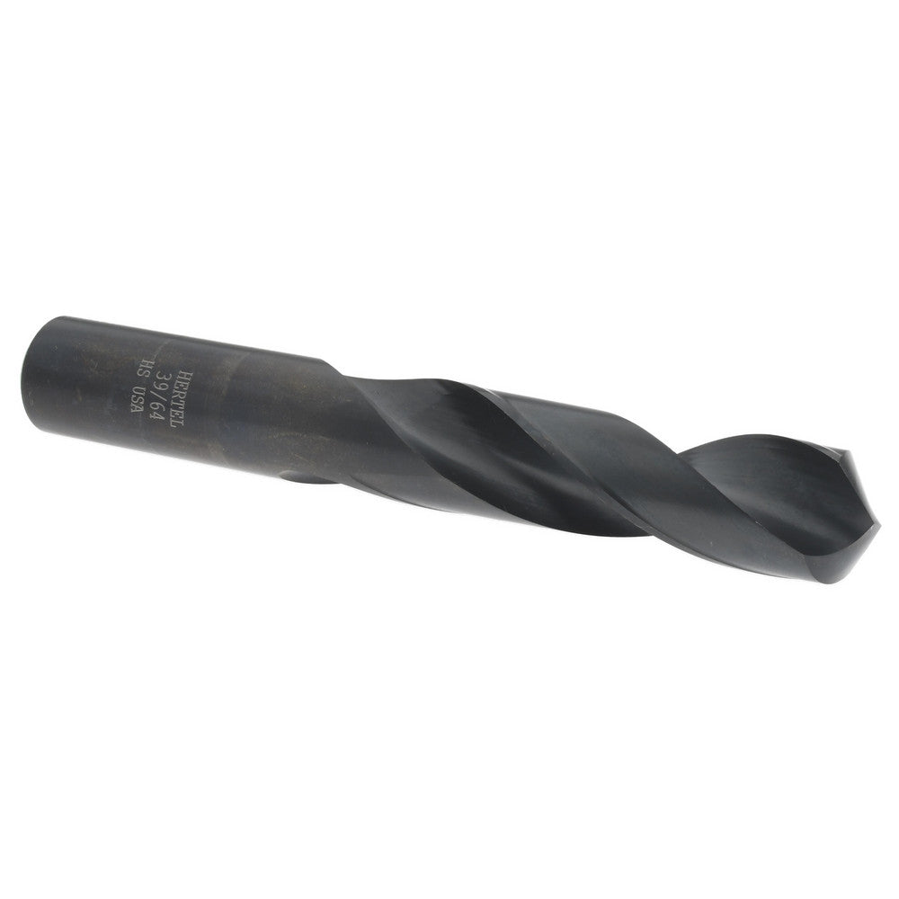 Hertel 61698445 Screw Machine Length Drill Bit 39/64" Dia, 118 ° Point, High Speed Steel