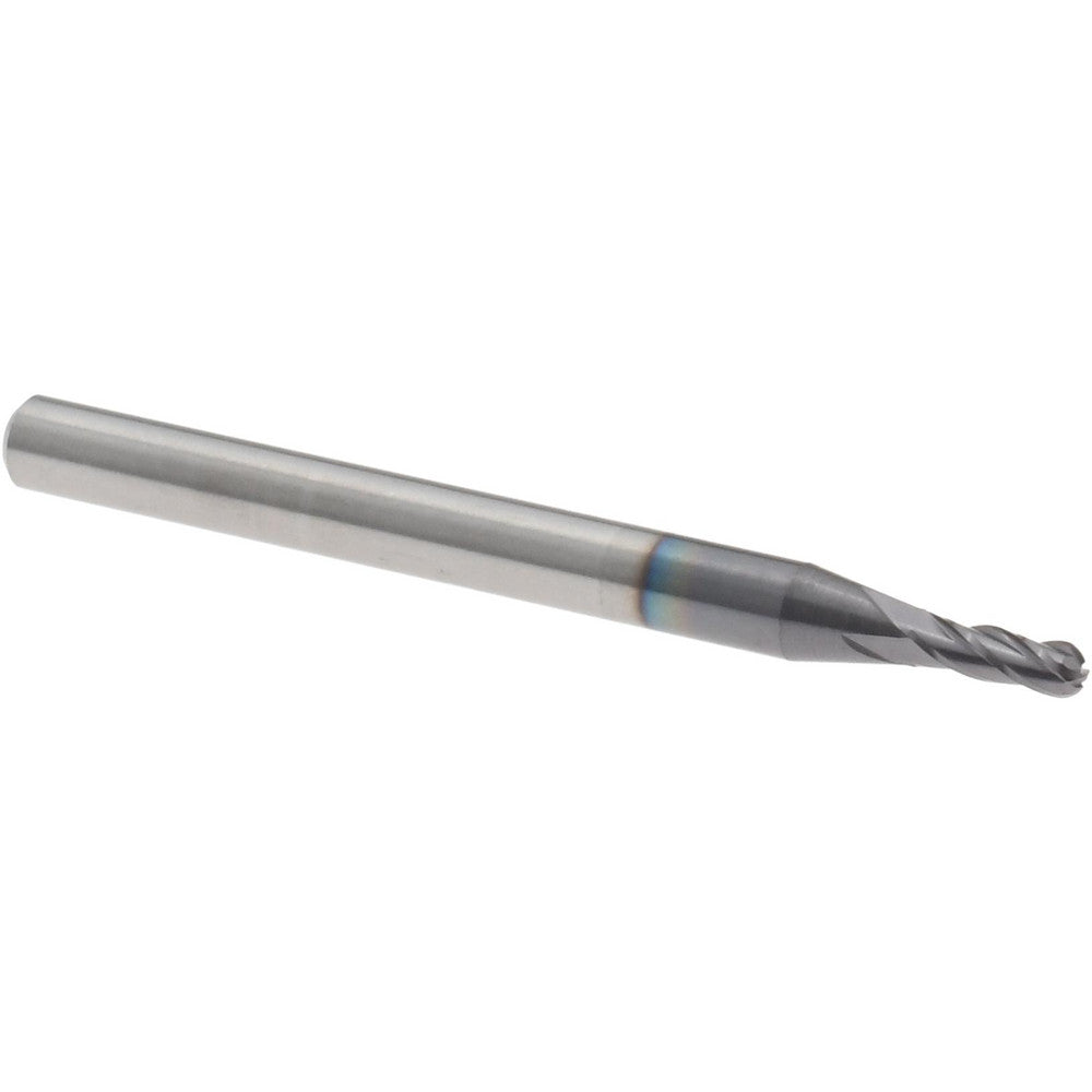 Accupro 12464177 Ball End Mill 0.0700" Dia, 0.2100" LOC, 4 Flute, Solid Carbide