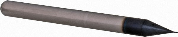 Accupro 12464009 Ball End Mill 0.01" Dia, 0.03" LOC, 4 Flute, Solid Carbide