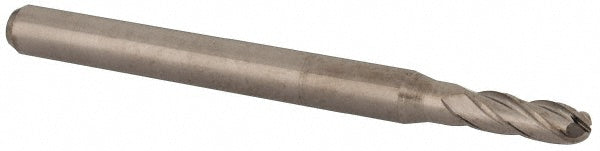 Accupro 12277003 Ball End Mill 0.1100" Dia, 0.3300" LOC, 4 Flute, Solid Carbide